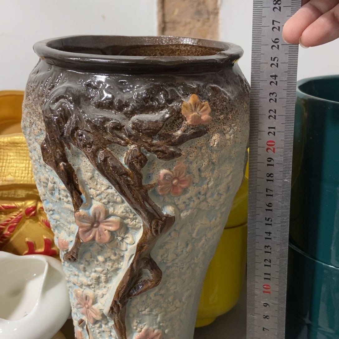 红陶高温陶瓷花盆