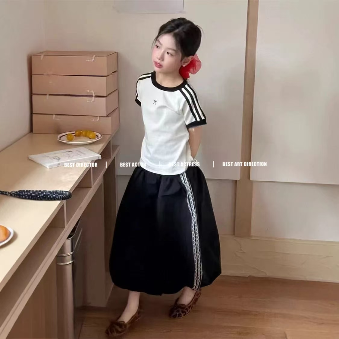 Q2457儿童休闲套装（上衣+裙子）