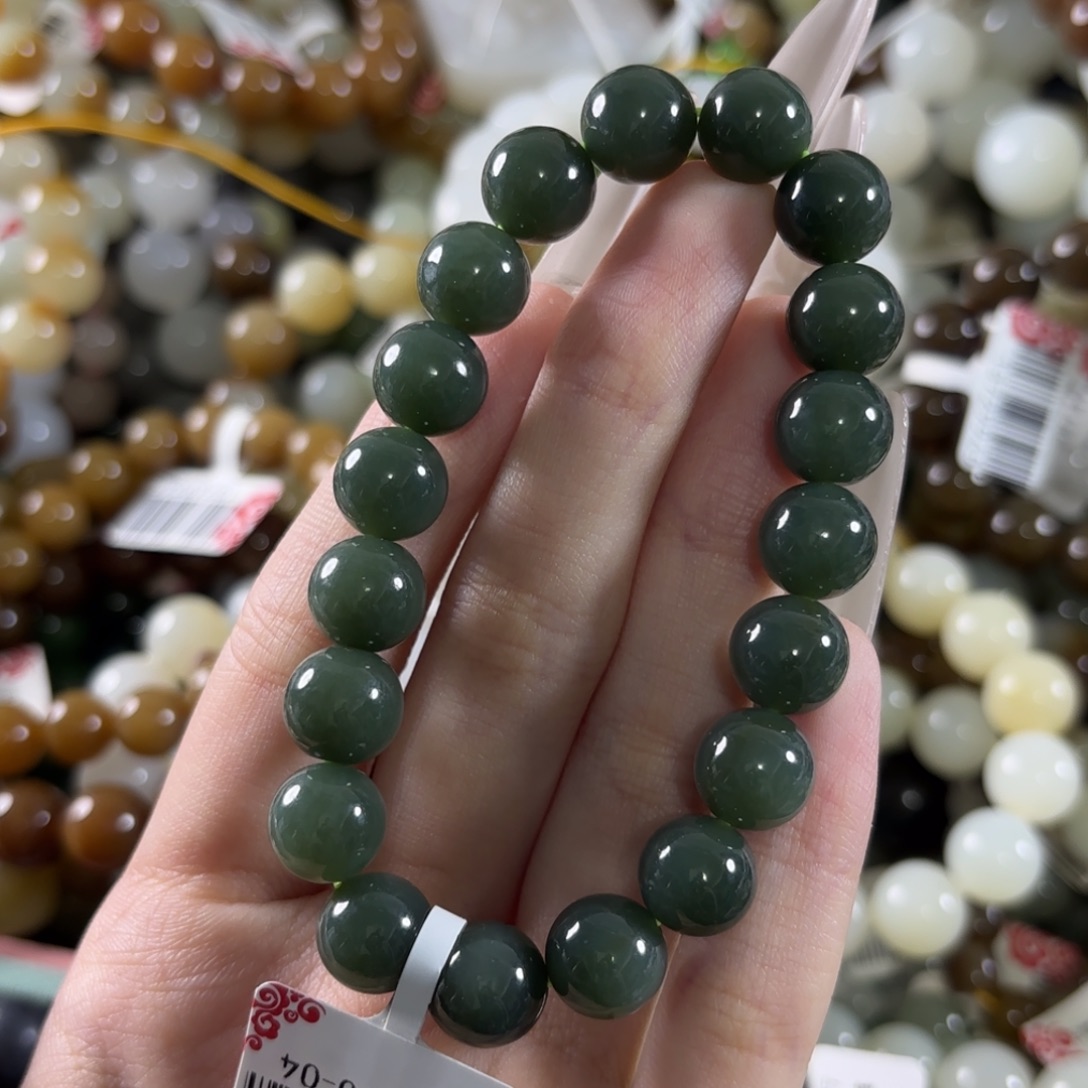 和田玉未镶嵌手链356