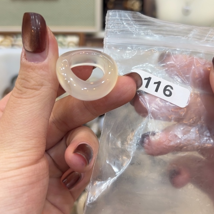 玛瑙/玉髓合金戒指116港11