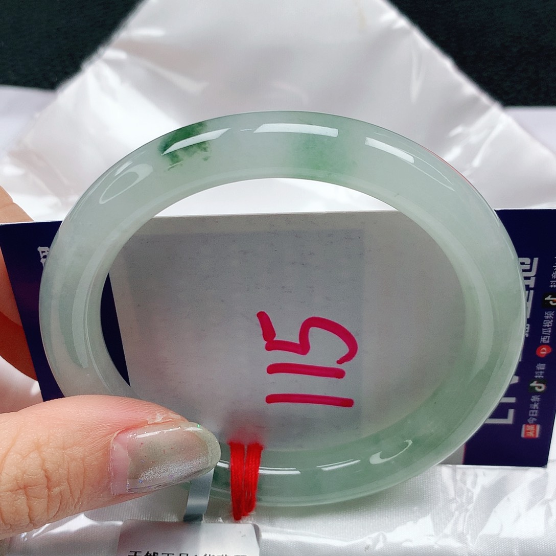 翡翠手镯未镶嵌57圈缅甸天然A货