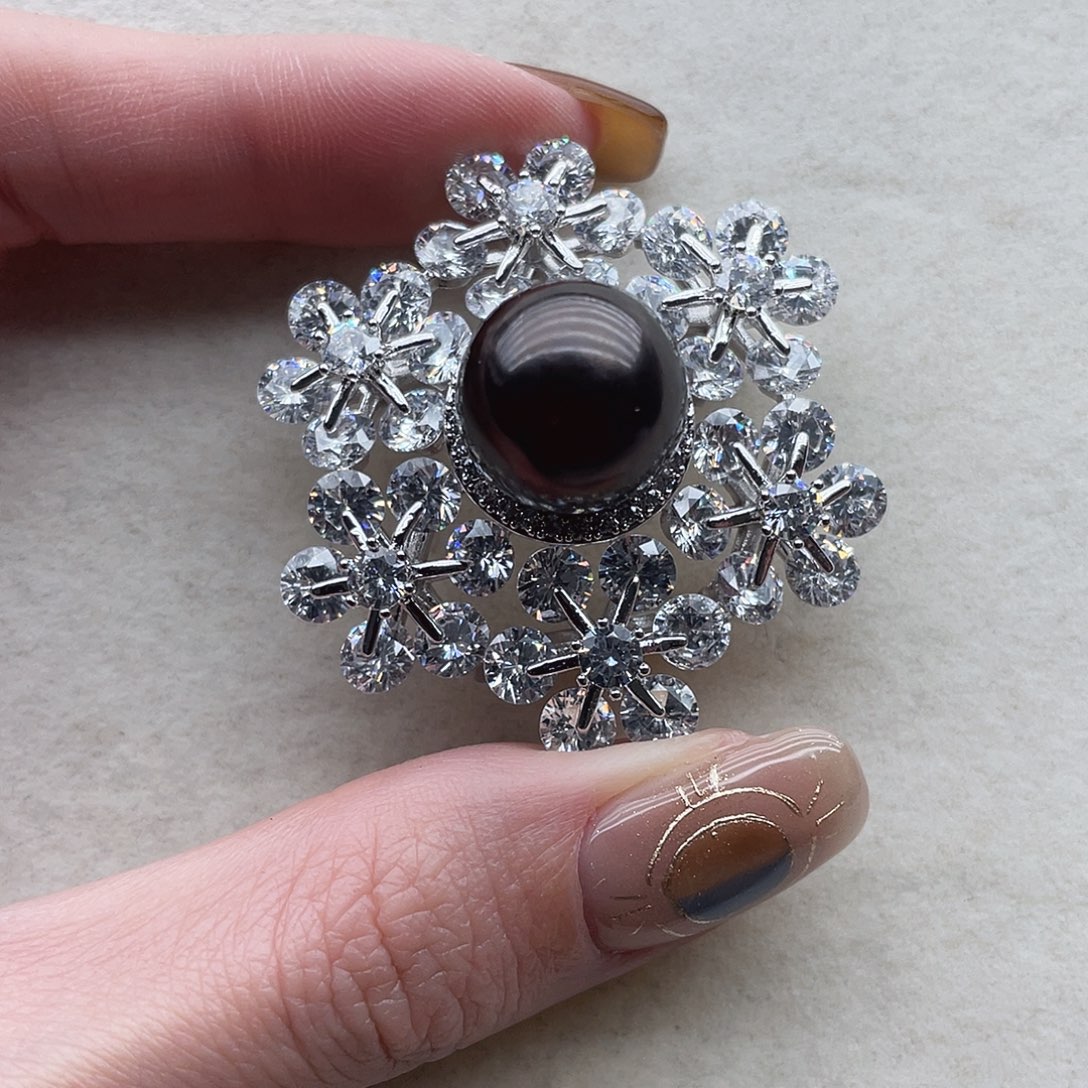 海水珍珠胸针162未镶嵌