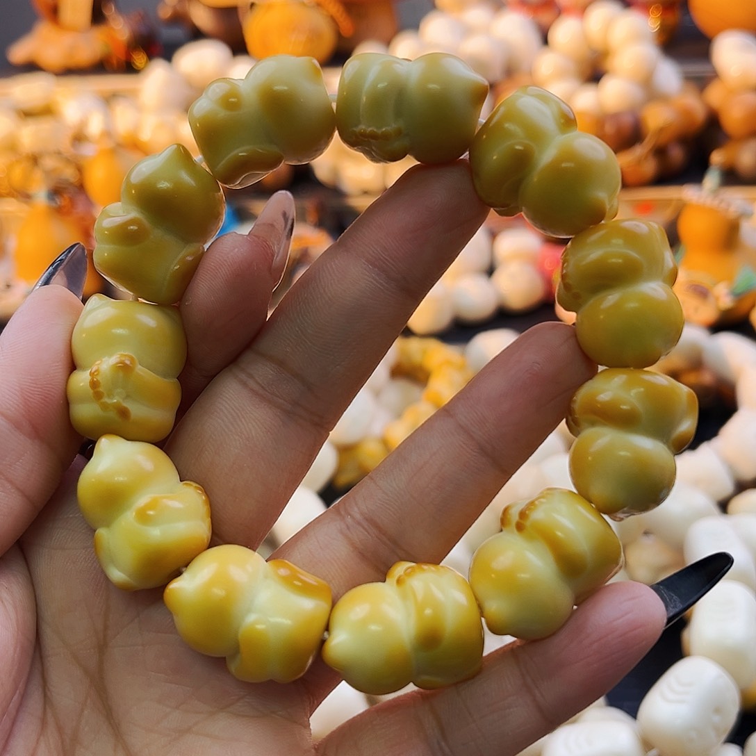 手串菩提根/象牙果小橘猫