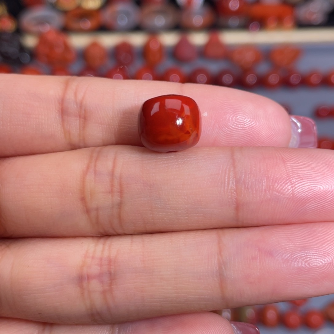 南红玛瑙瓦西火焰老型未镶嵌苏*三