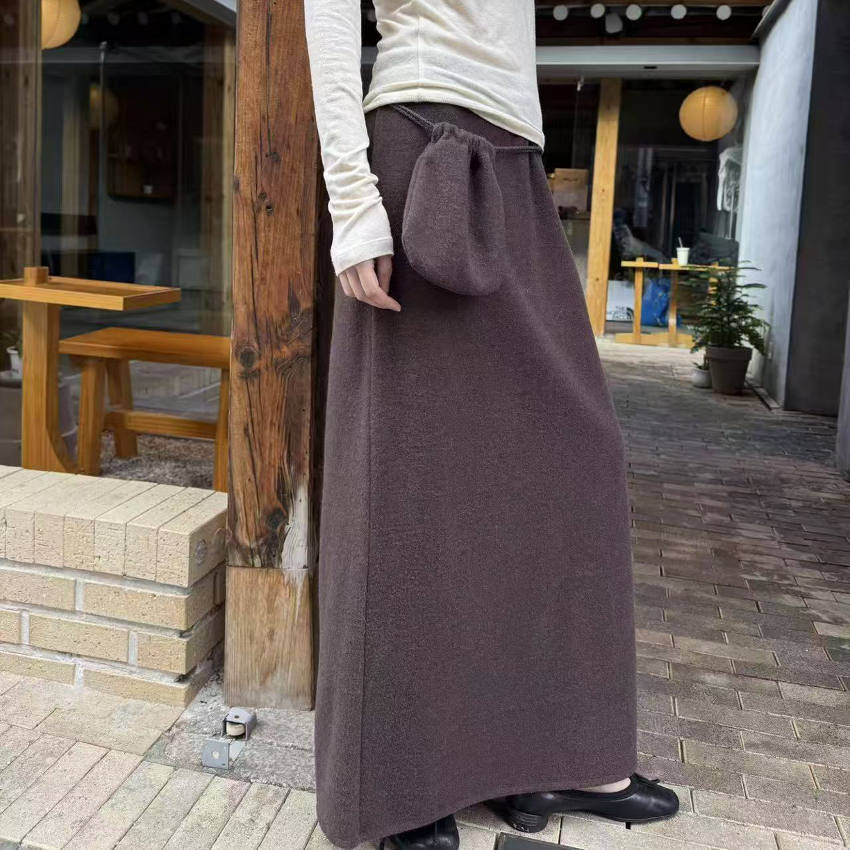 【by兜兜韩国代购】2025122817 UM 腰带裙 NO退NO换