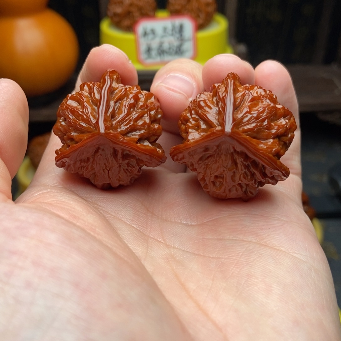 吊坠文玩核桃34盘山三棱