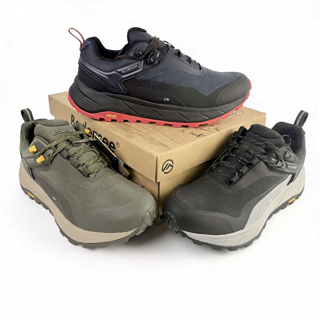 秋冬新款高端V底全防水户外徒步登山越野鞋