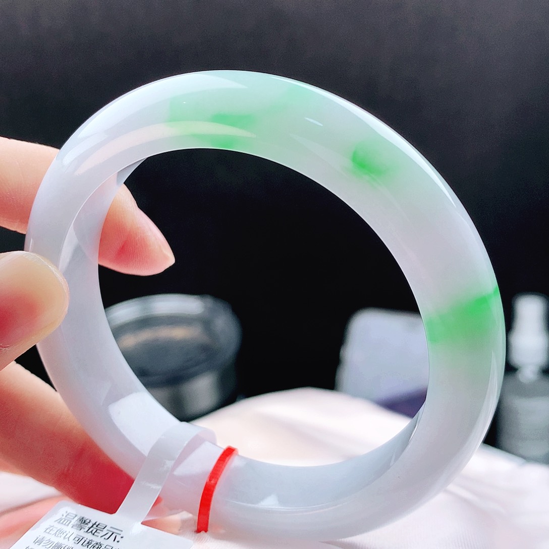 未镶嵌手镯翡翠59白底漆