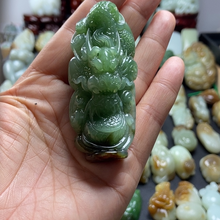 1***）和田玉未镶嵌颈饰