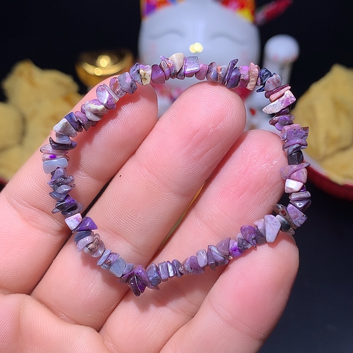 苏纪石（舒俱来）紫原石手串未镶嵌