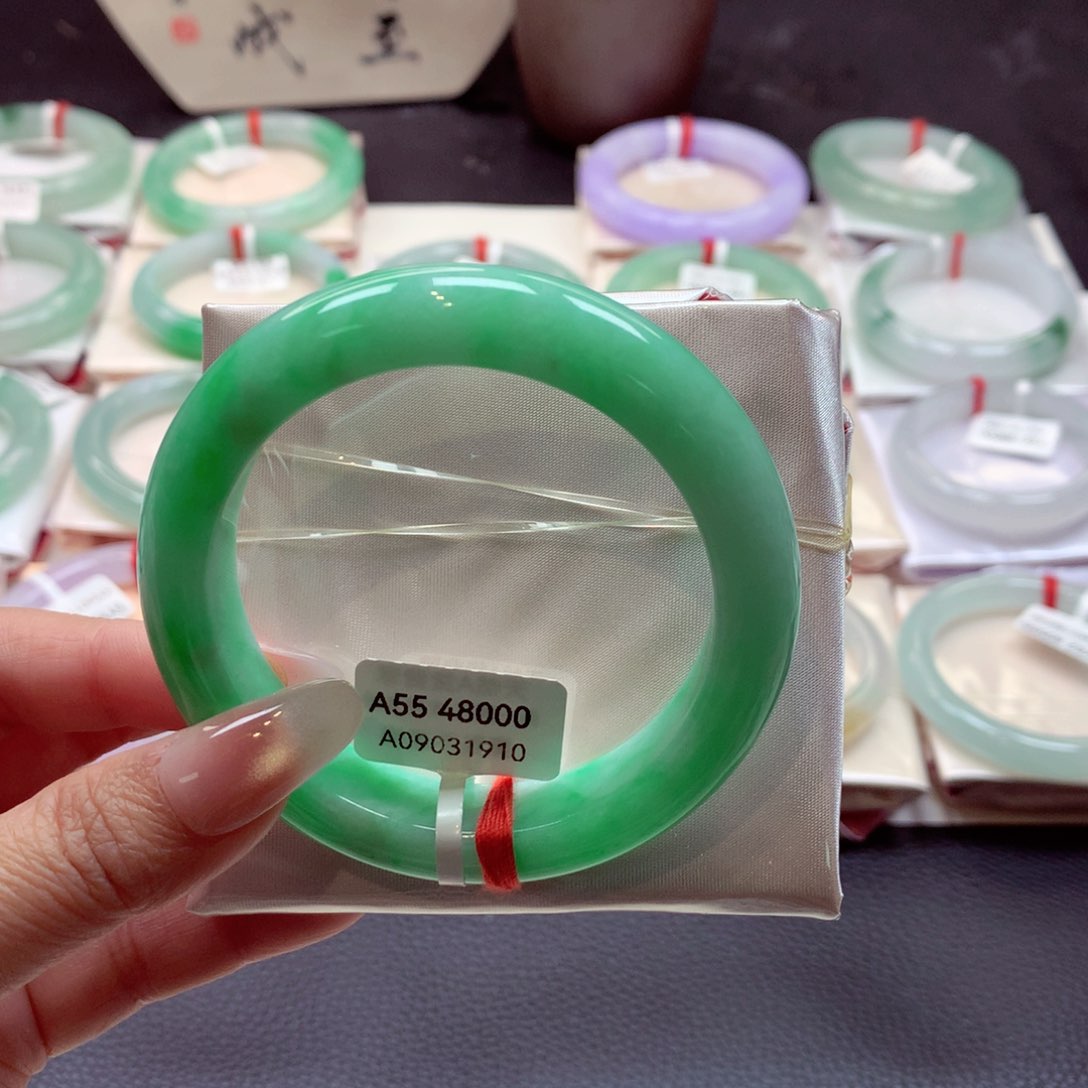 翡翠手镯未镶嵌正圈55.5（16号）89