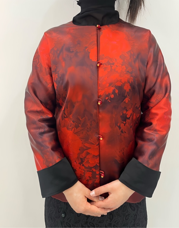 《王艳私人定制》春节爆款醋酸中式小唐装新中式提花