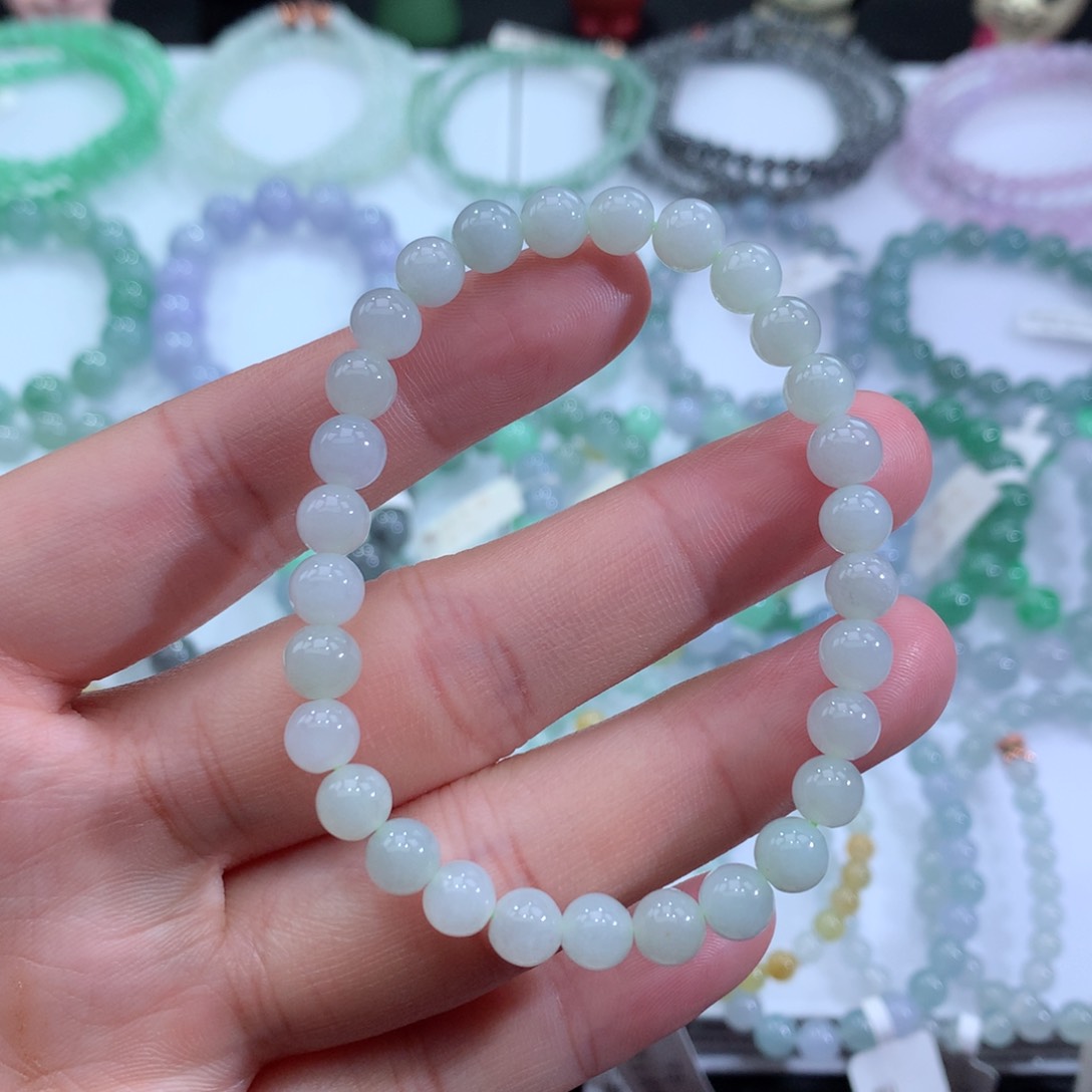 翡翠手链未镶嵌天然