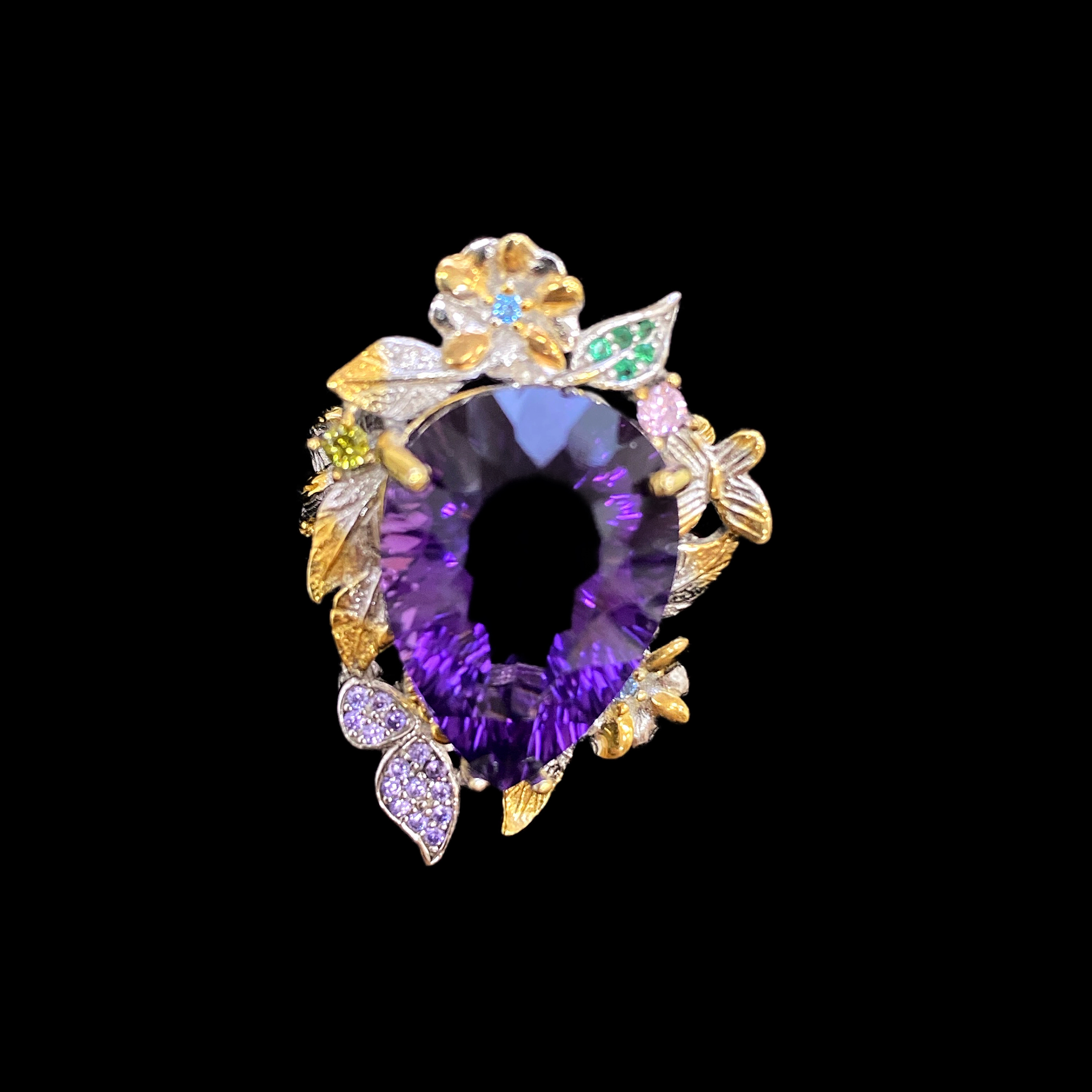 3633-紫水晶戒指孤品.