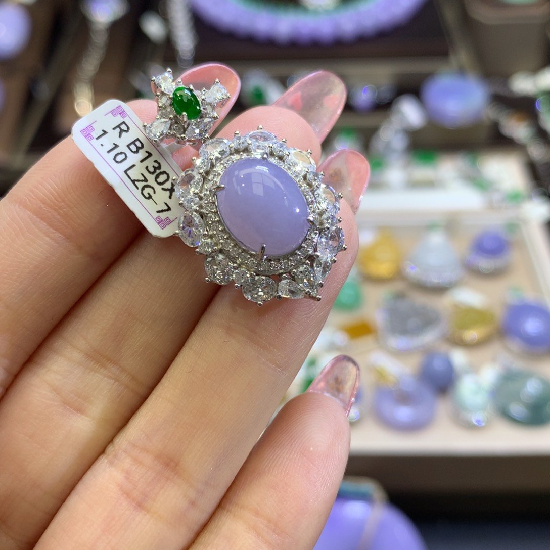 翡翠颈饰银S925镶嵌翡翠