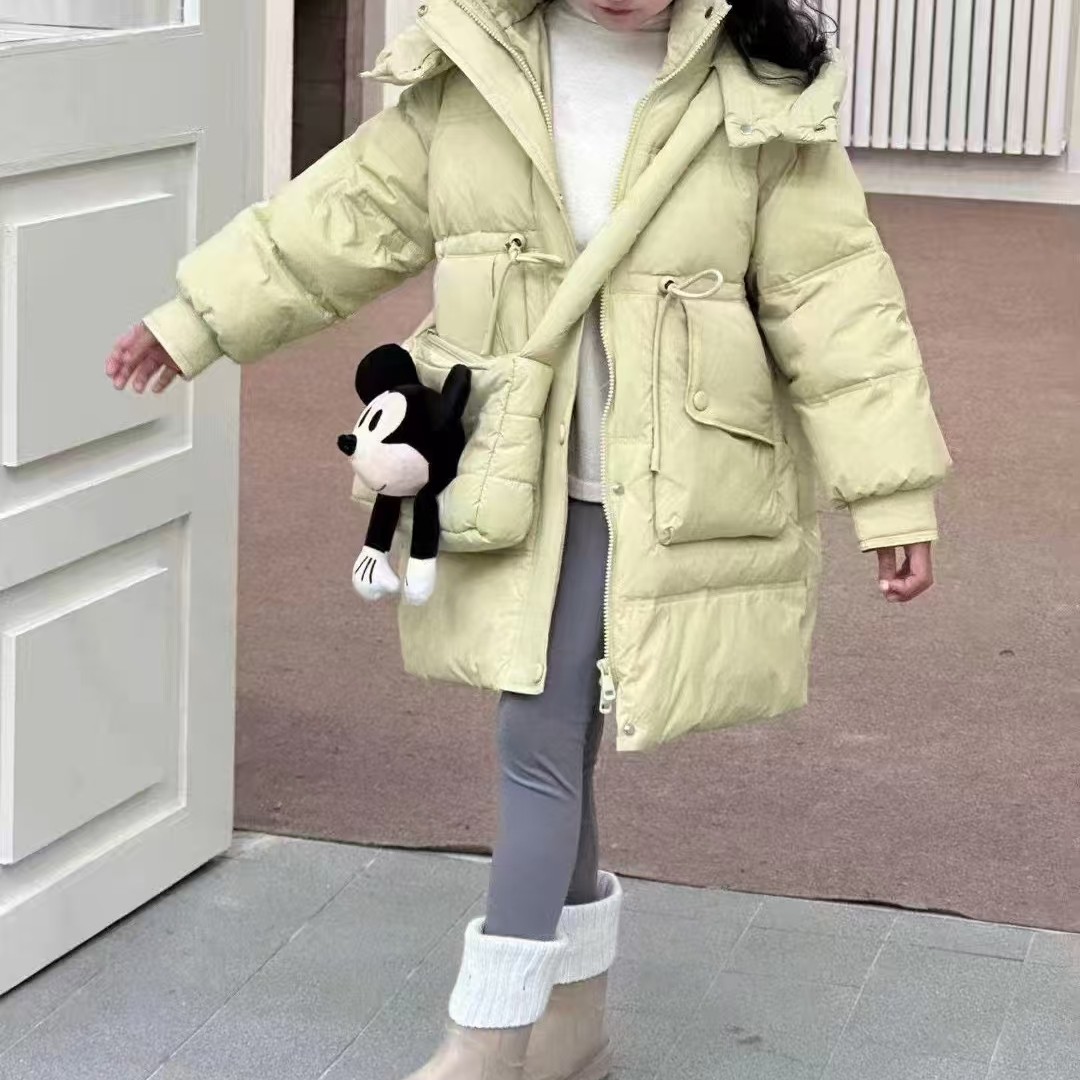 秋冬新款加绒加棉女大童外套