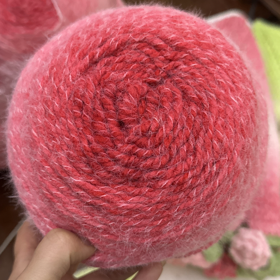 长绒渐变线手工diy编织围巾帽子毯子花束毛线团【200克上下】
