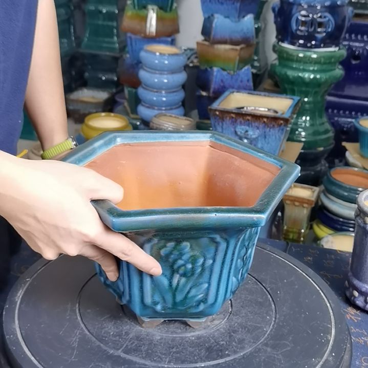 内口21×24深15石湾花盆默认微瑕