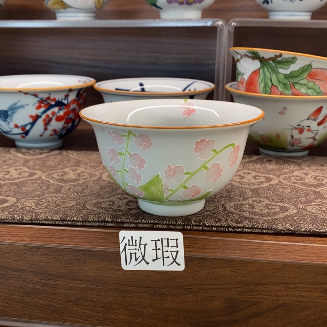 釉下彩老陶泥手工绘制