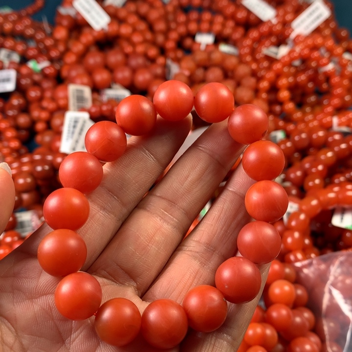 南红玛瑙手链未镶嵌