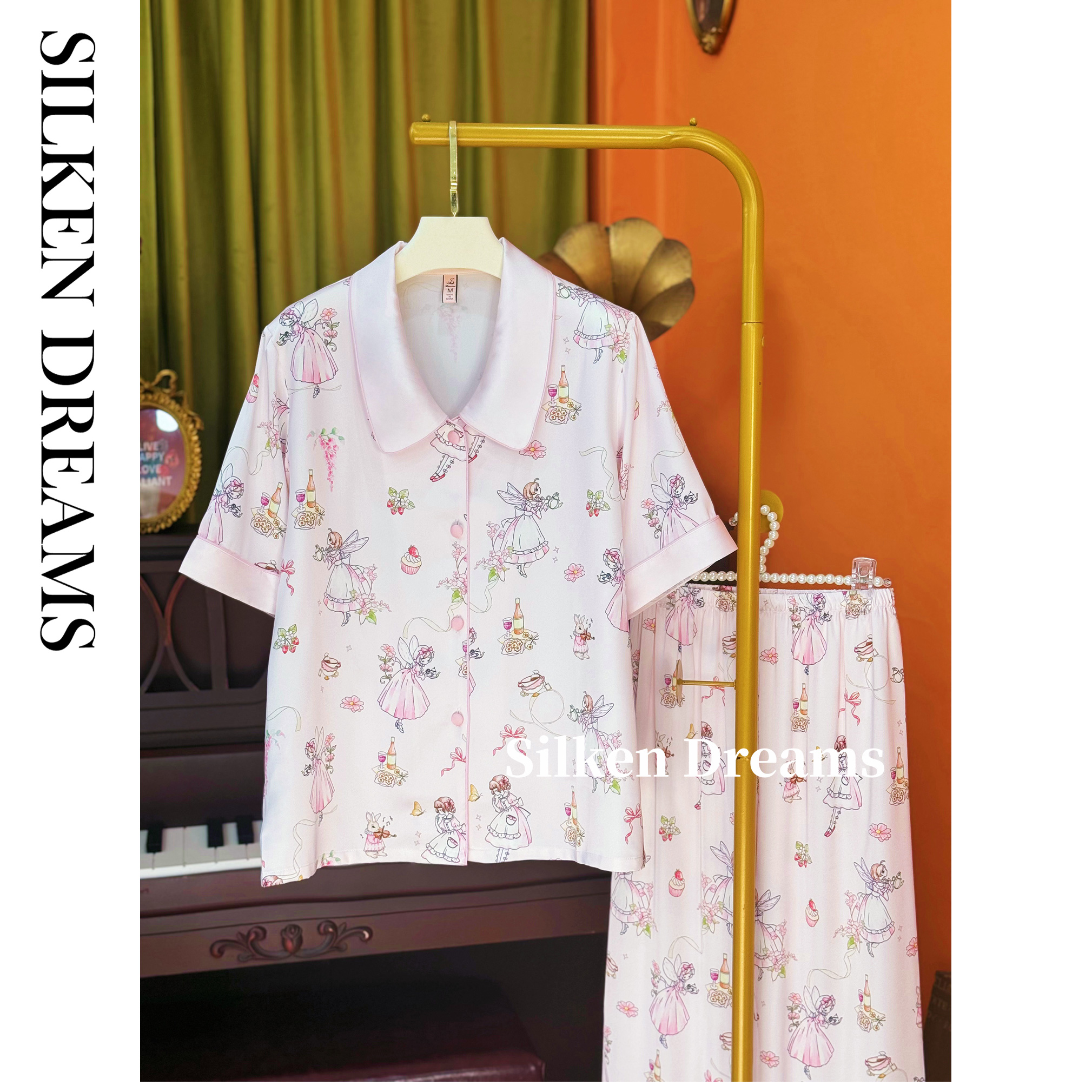 【野莓少女｜茶话会】夏季可爱时尚潮流可外穿睡衣家居服套装7