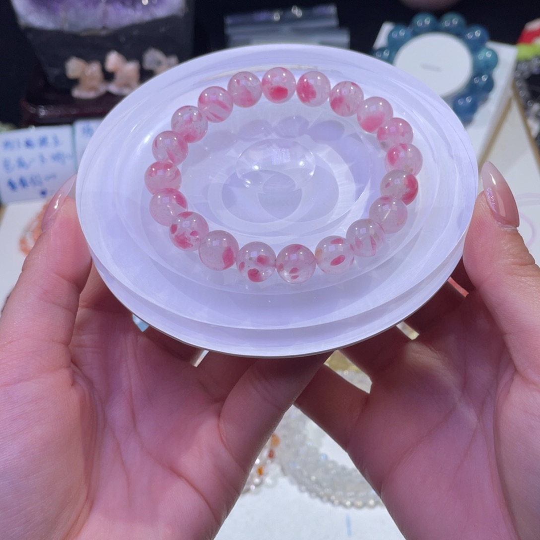 未镶嵌手链水晶大花瓣飘花樱花雨10mm