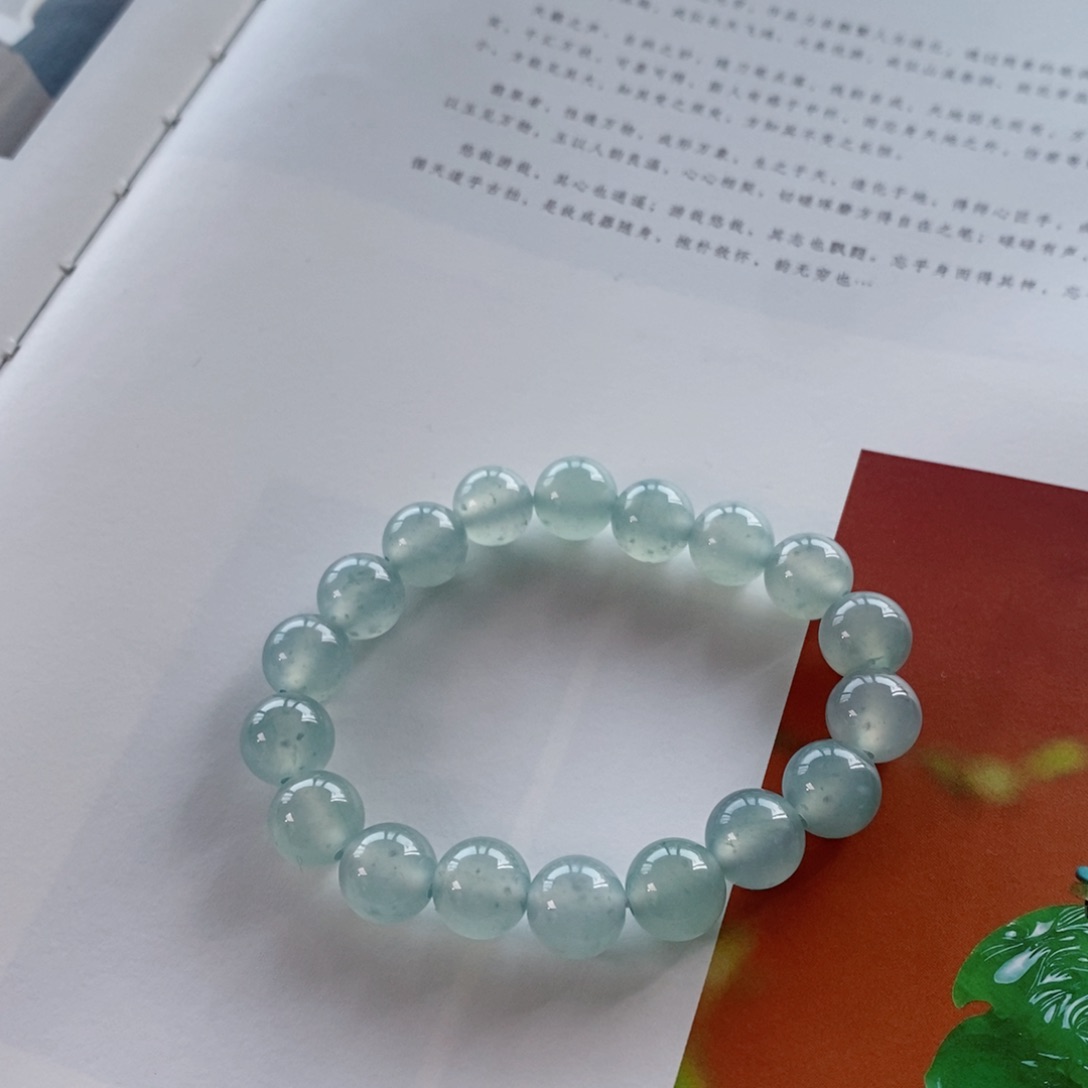 定制翡翠未镶嵌翡翠珠串