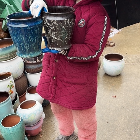 口18高23瑕疵盆子 