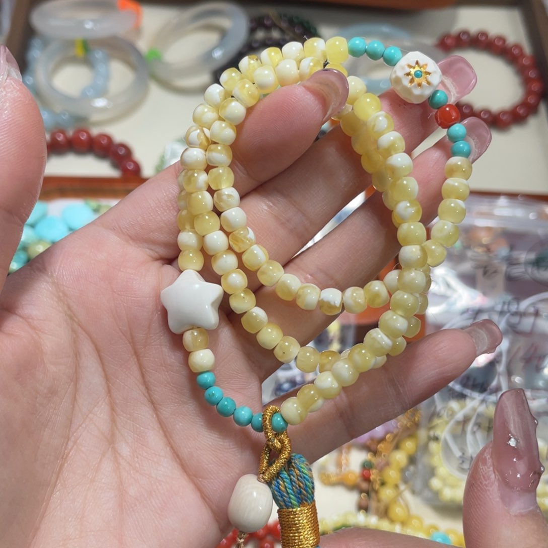 蜜蜡手链未镶嵌手串