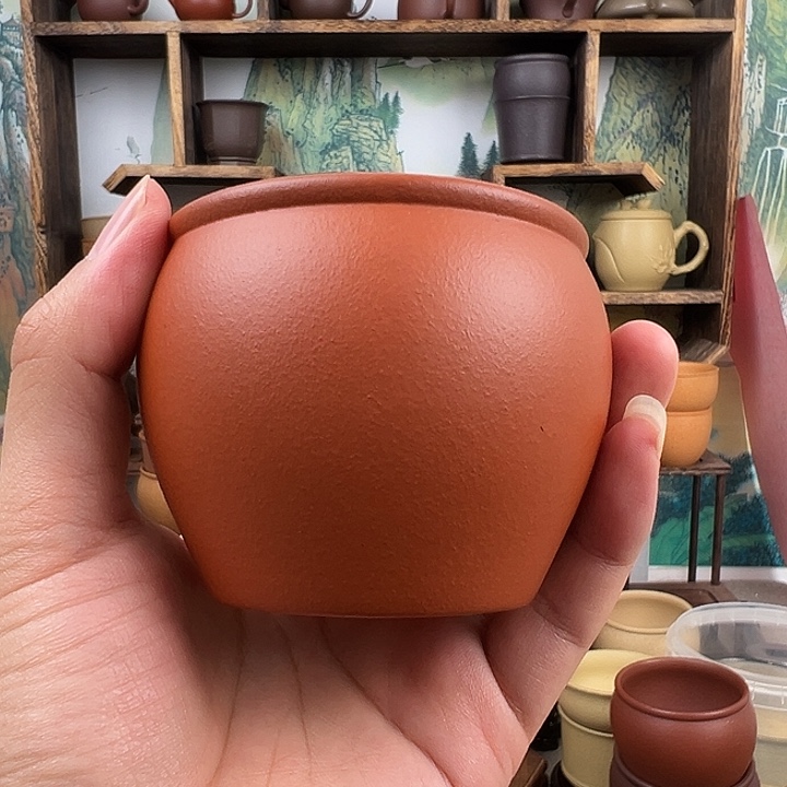 茶杯紫砂拙器甄选，纯原本矿。200毫升