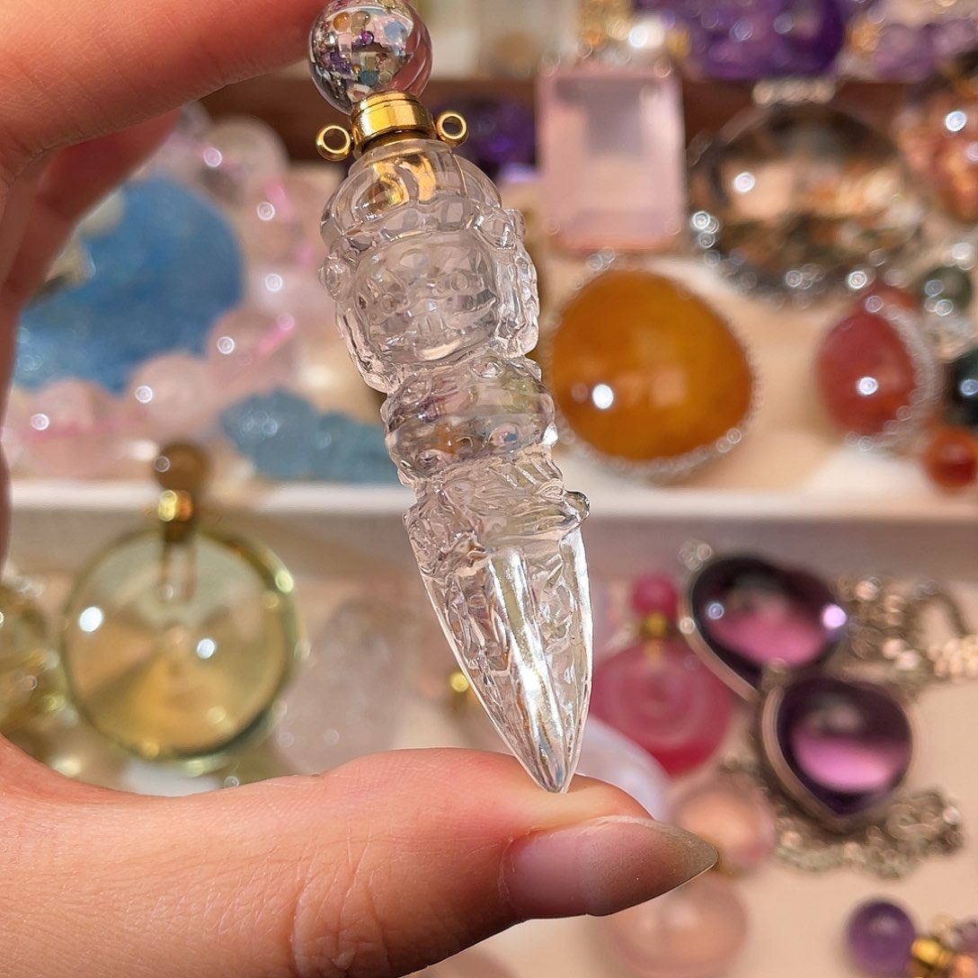 水晶手链未镶嵌美**狗天然水晶吊坠461