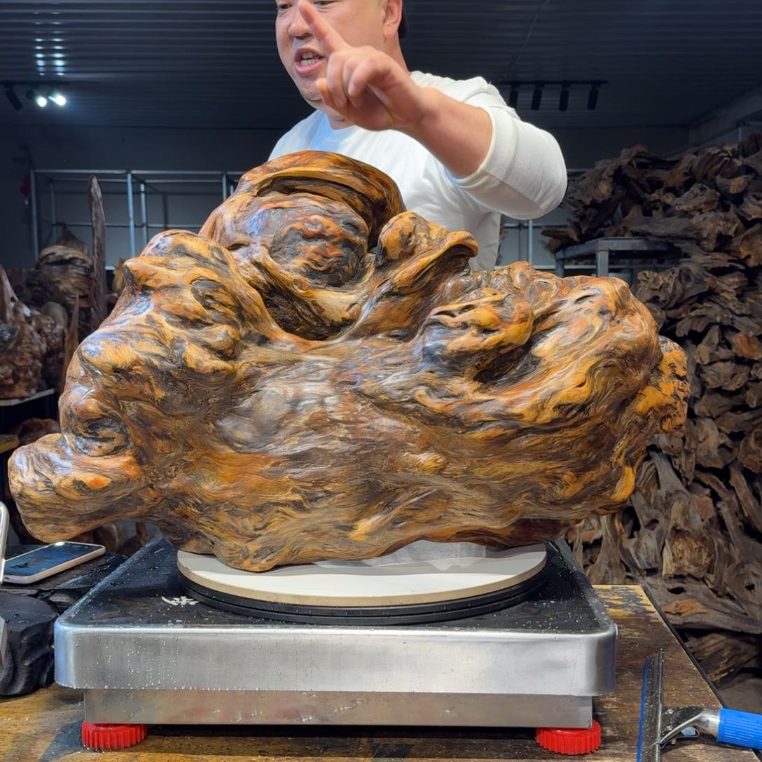 木神**木王一刀琥珀木44