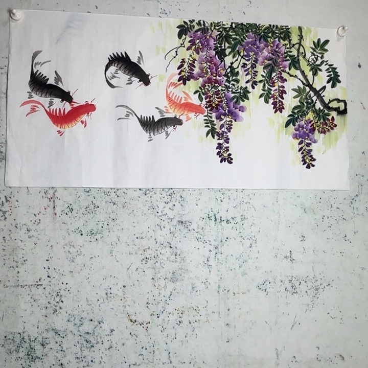 国画手绘国风国画作品