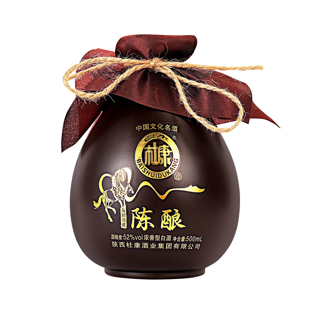白水杜康【拍6瓶发整箱】马到功成浓香型白酒52度500ml*1瓶