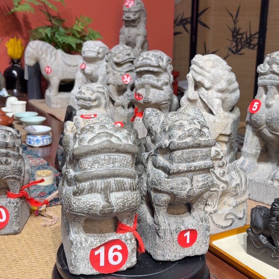 m***g石材天然青石石雕圆青石石雕