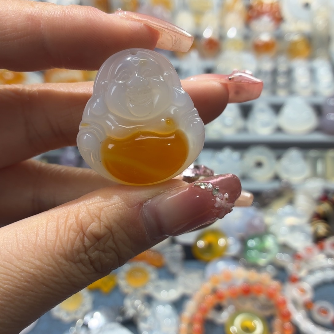 玛瑙/玉髓未镶嵌吊坠(不含链)