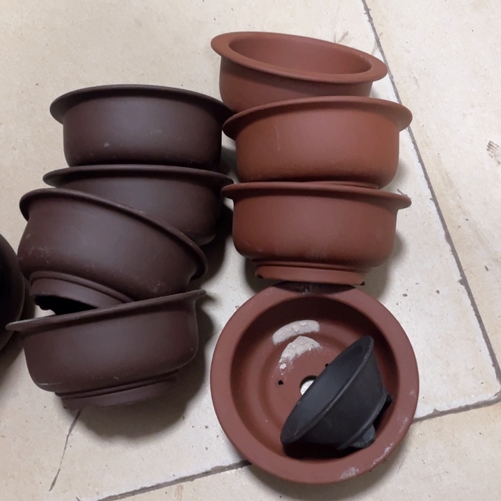 紫砂花盆紫砂口15高7