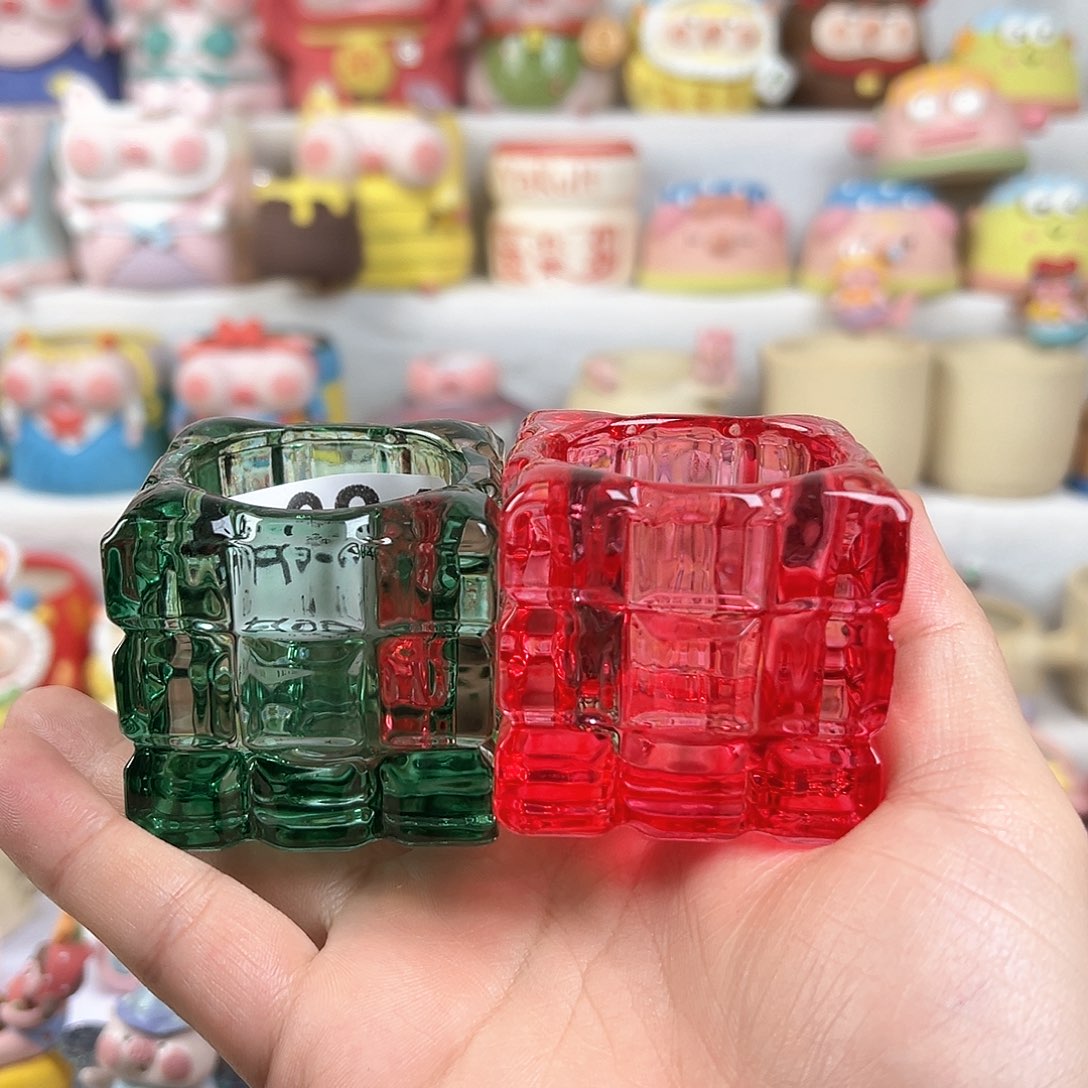 陶瓷A984水晶盆无底孔2只特价满48元包邮