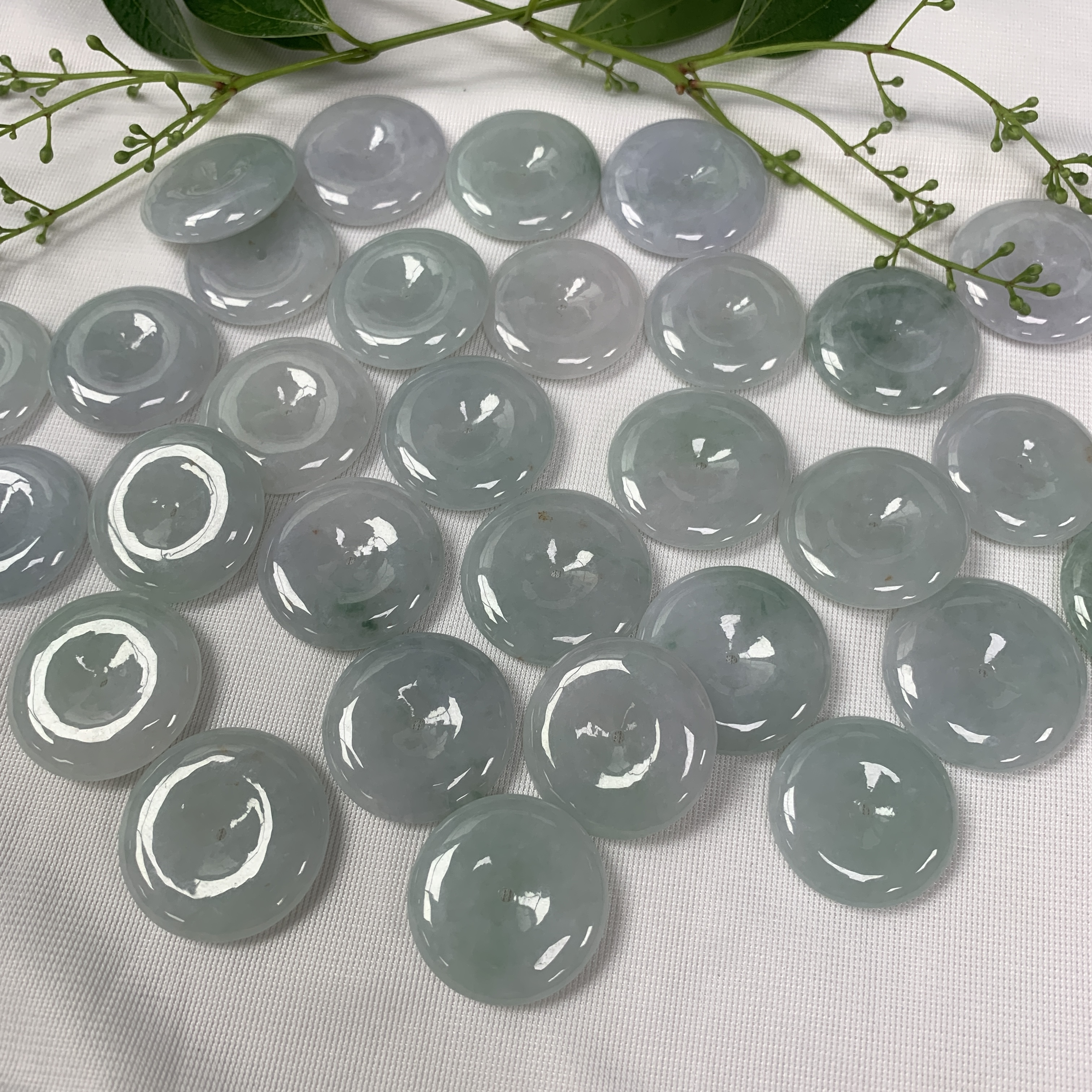 天然缅甸A货翡翠新款上新浅色时尚平安无事平安扣吊坠-多样发其一