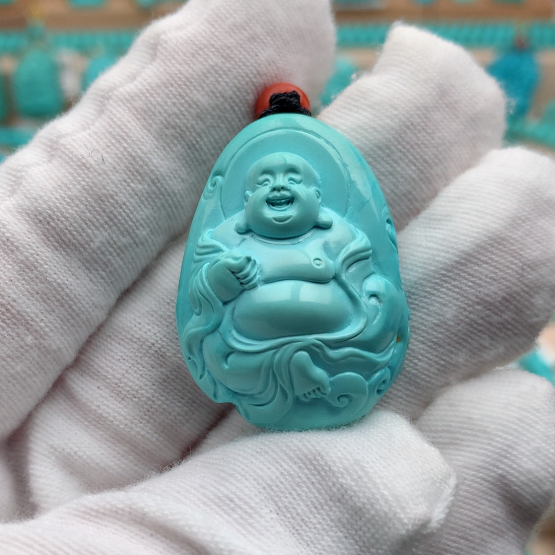 绿松石未镶嵌珠宝奇石13.6颗