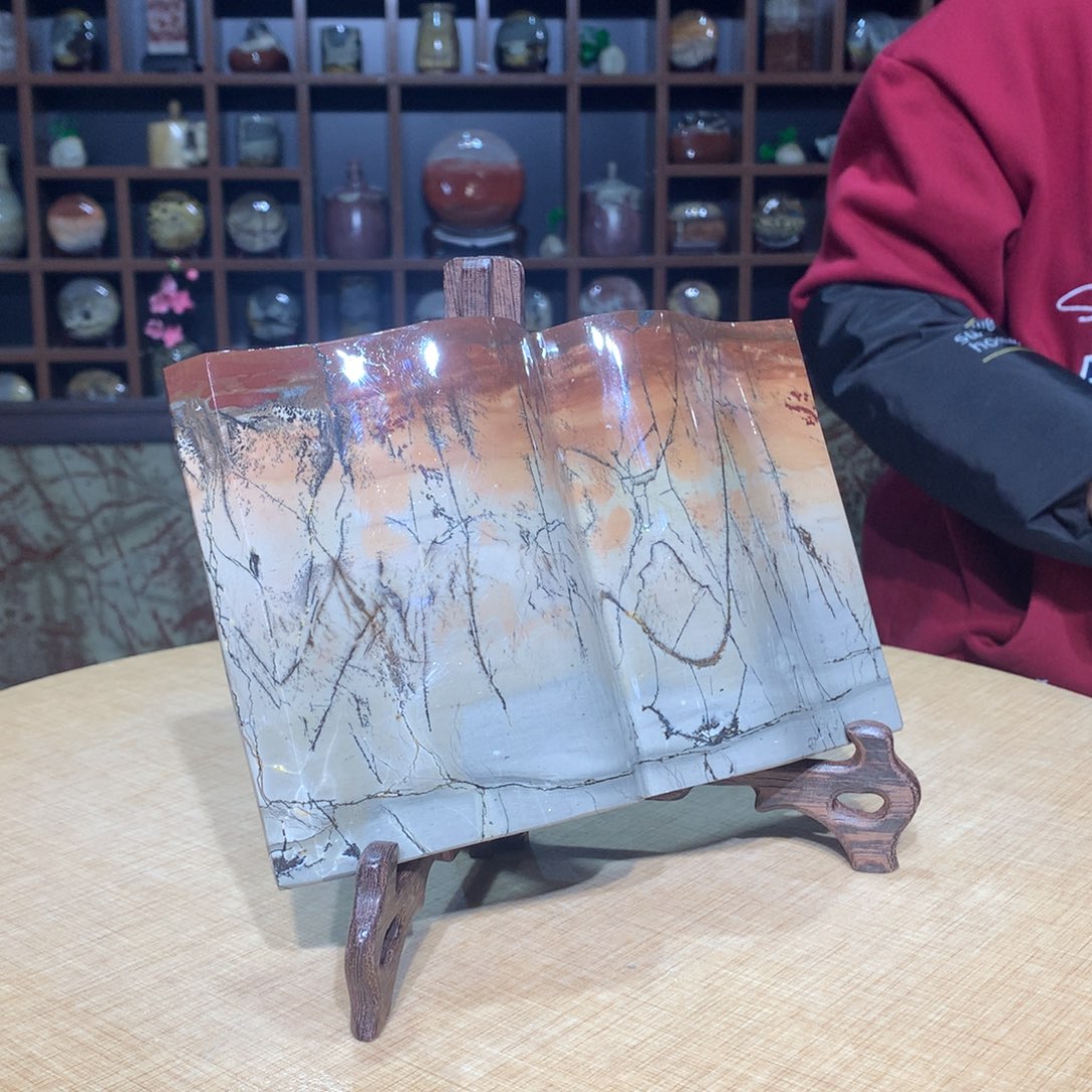 ，广西国画石摆件，收藏观赏