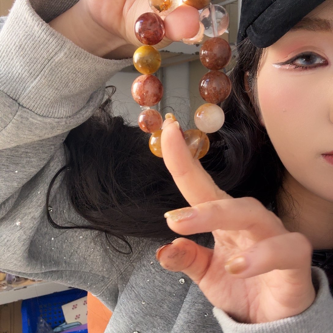 X****手链烟晶银S925镶嵌