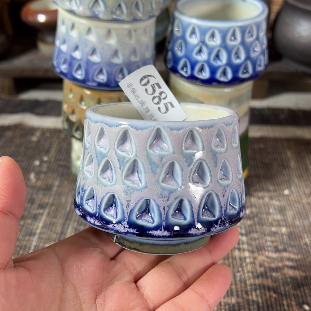 陶瓷景德镇手工花盆