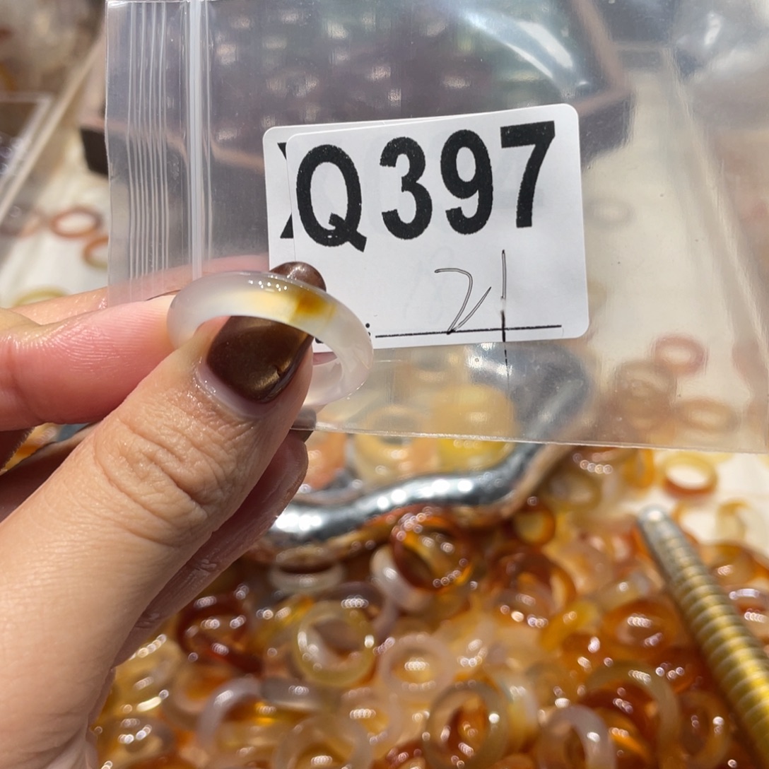 玛瑙/玉髓未镶嵌戒指397