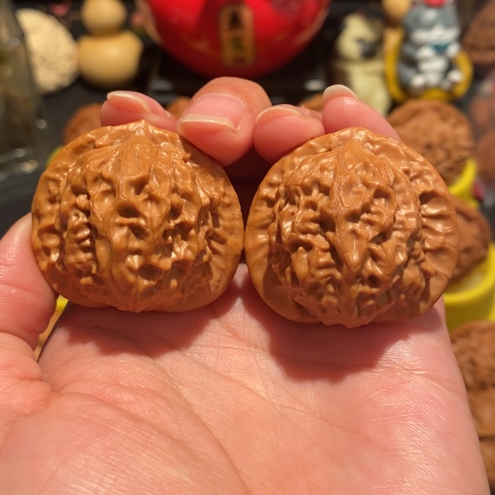 文玩核桃39尺瓷娃娃