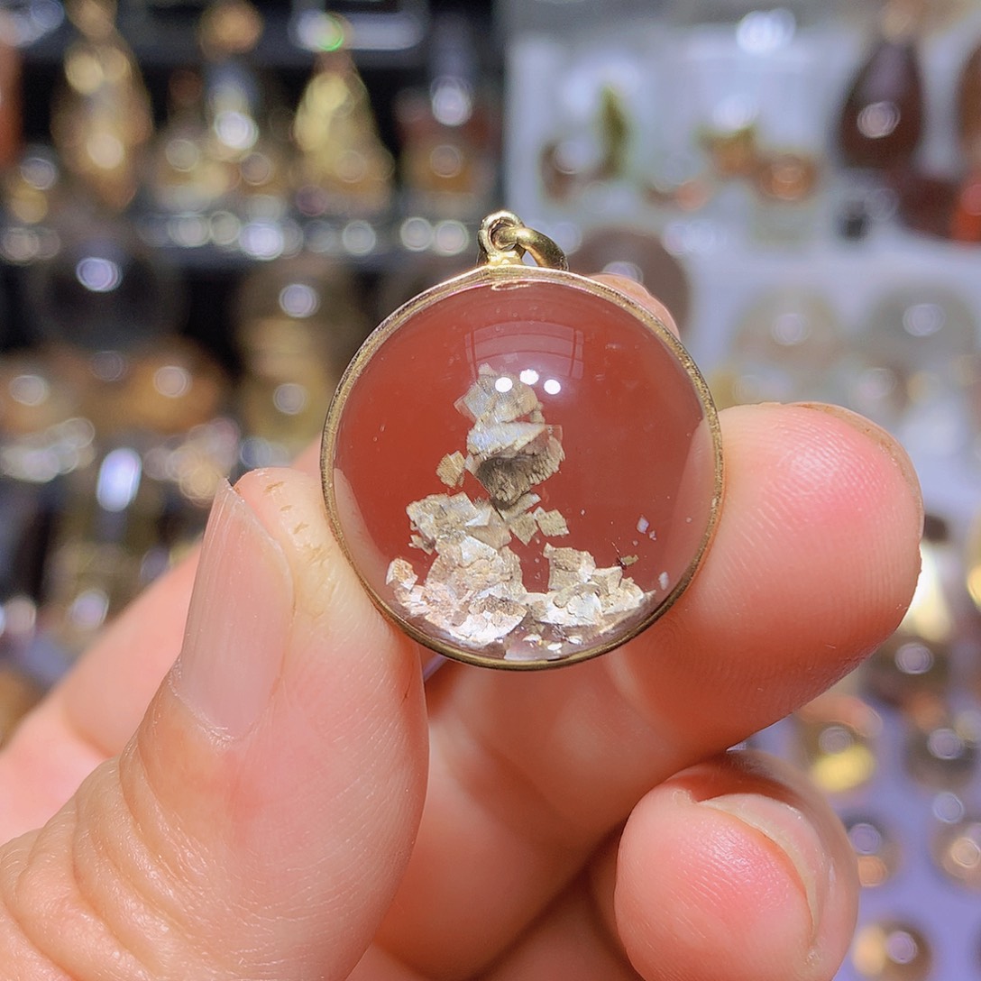 银S925镀金镶嵌珠宝半成品水晶定制款