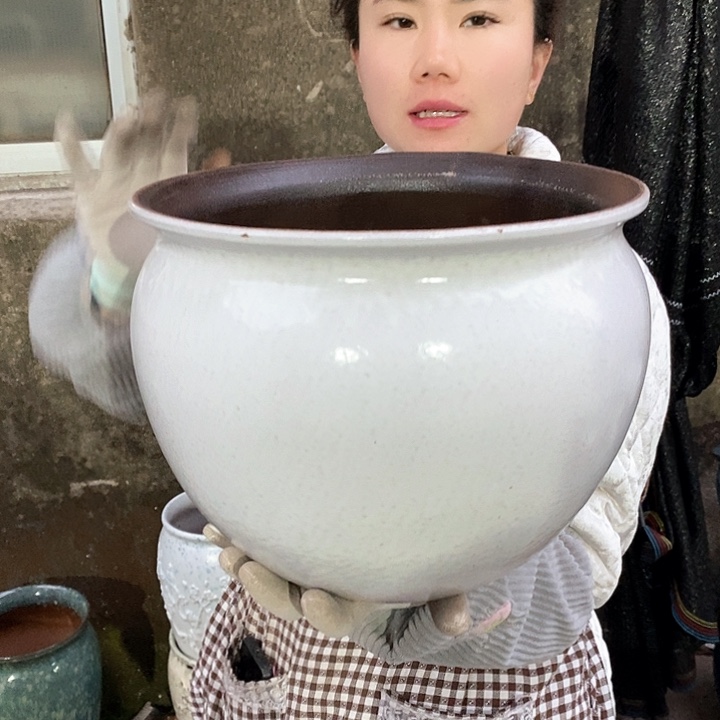 紫砂花盆正品口30高24