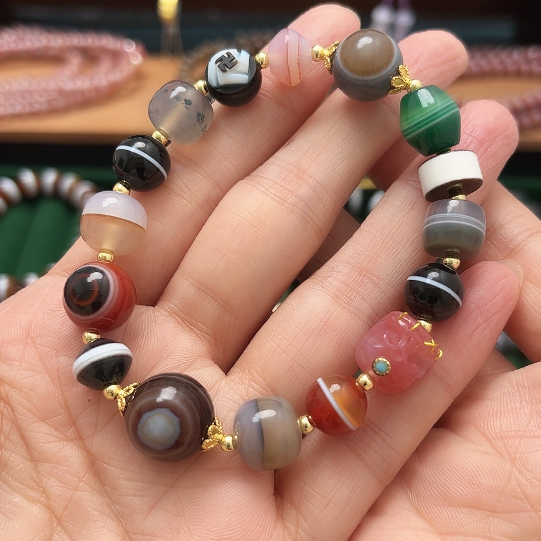 玛瑙/玉髓合金手串