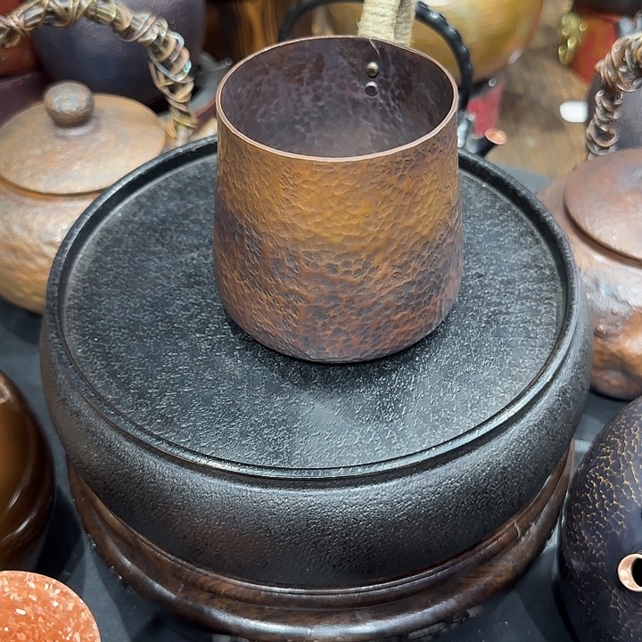 张***木紫铜手工制作茶杯