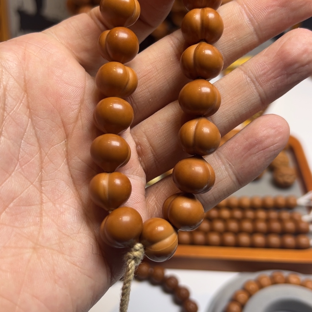 猴头核桃手串全品柯基屁桃尺寸13+